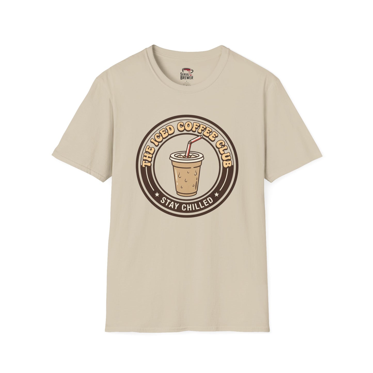 Iced Coffee Club T-Shirt — "Stay Chilled" Vintage Coffee Tee