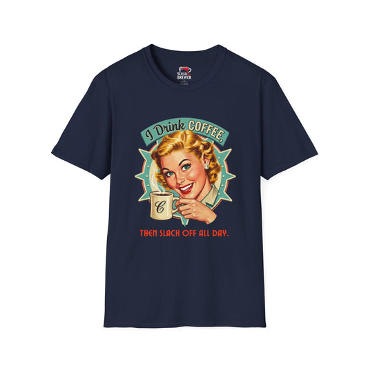 Retro 'I Drink Coffee' Graphic T-Shirt — Vintage Coffee Lover Tee