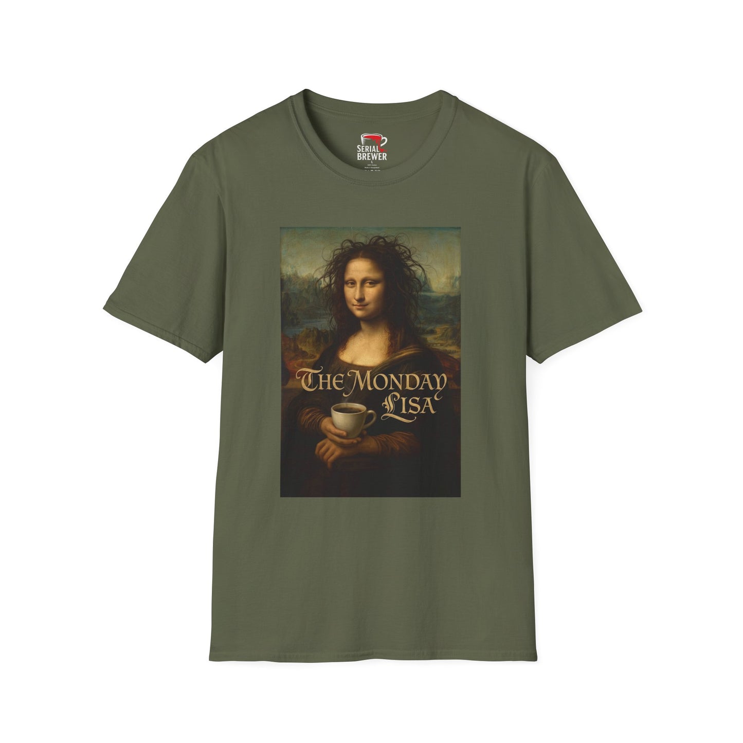 Mona Lisa 'The Monday Is A Mood' Tee — Funny Vintage Art Graphic T-Shirt