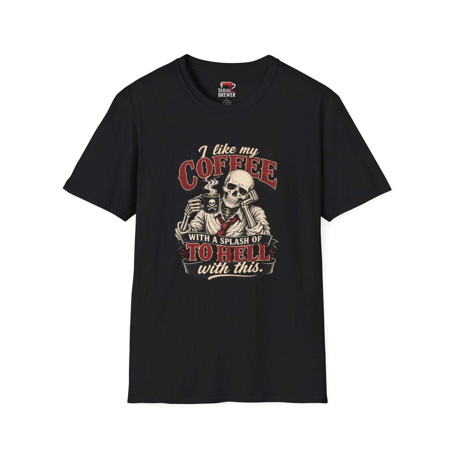 Skull Coffee Tee — "I Like My Coffee" Graphic T‑Shirt