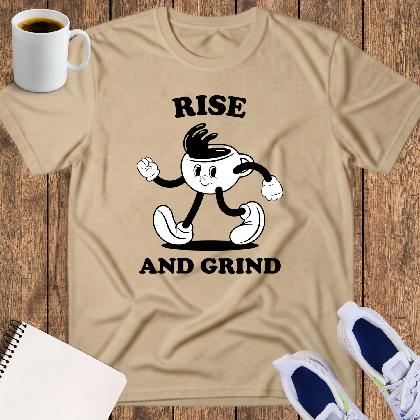 Rise and Grind Coffee Tee