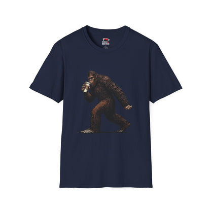 Bigfoot Coffee T‑Shirt – Cute Sasquatch Drinking Coffee Graphic Tee