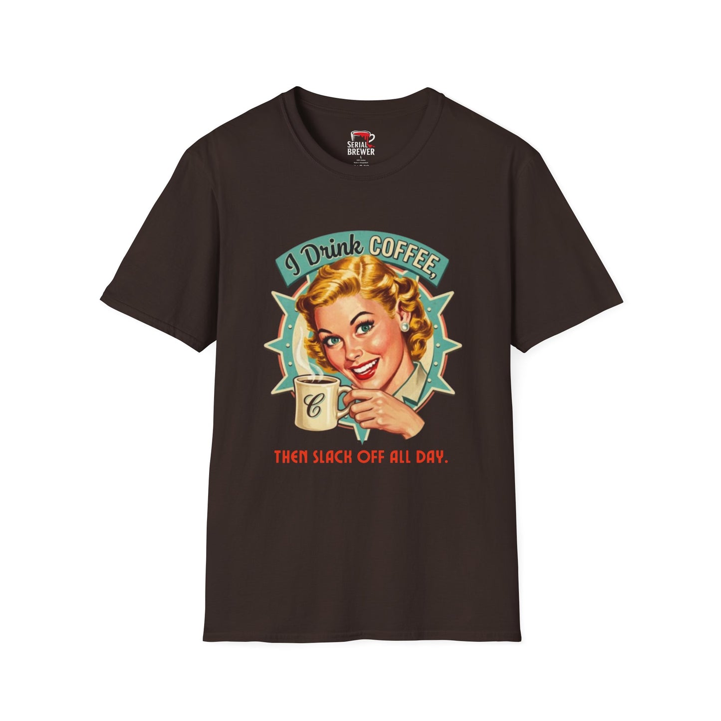 Retro 'I Drink Coffee' Graphic T-Shirt — Vintage Coffee Lover Tee