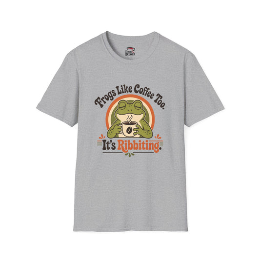 Frogs Like Coffee Too T-Shirt — It’s Ribbiting