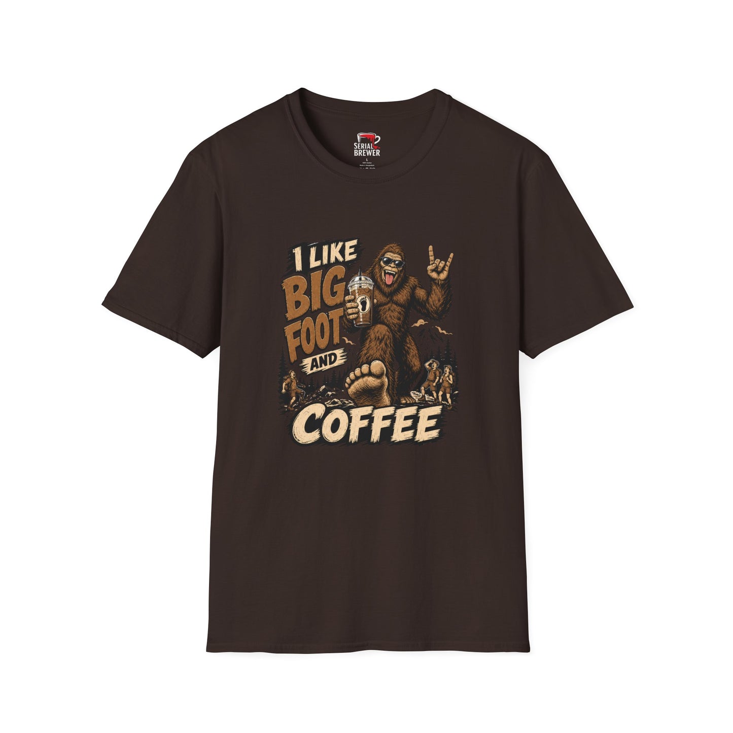 Bigfoot Coffee T-Shirt — I Like Bigfoot and Coffee Graphic Tee