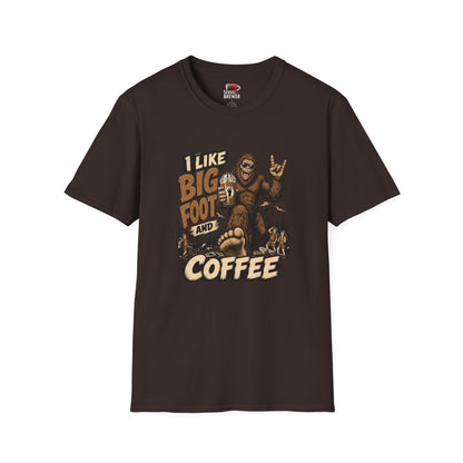 Bigfoot Coffee T-Shirt — I Like Bigfoot and Coffee Graphic Tee