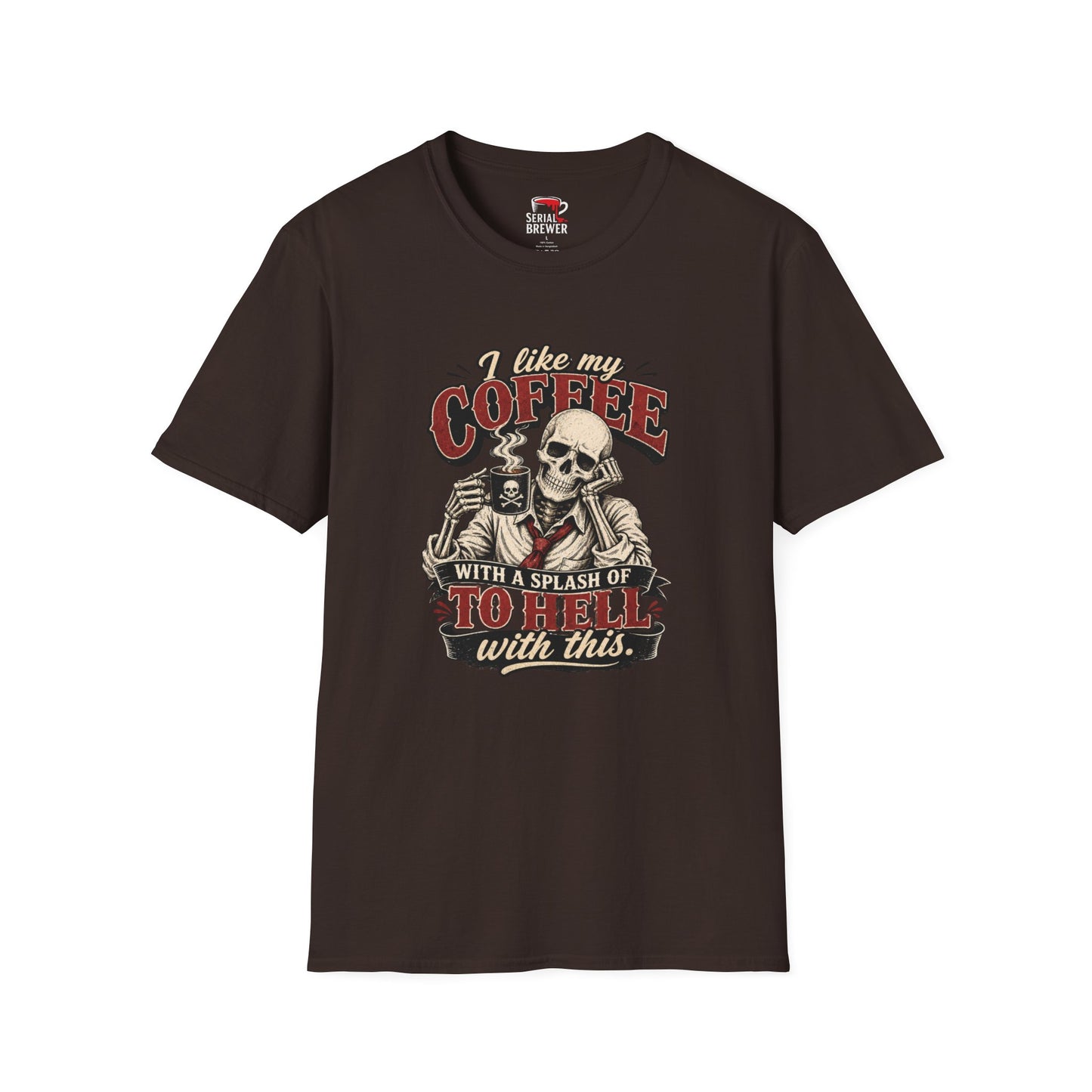 Skull Coffee Tee — "I Like My Coffee" Graphic T‑Shirt