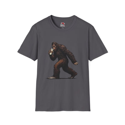 Bigfoot Coffee T‑Shirt – Cute Sasquatch Drinking Coffee Graphic Tee