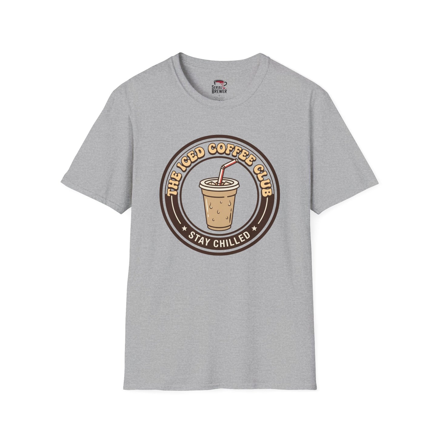 Iced Coffee Club T-Shirt — "Stay Chilled" Vintage Coffee Tee