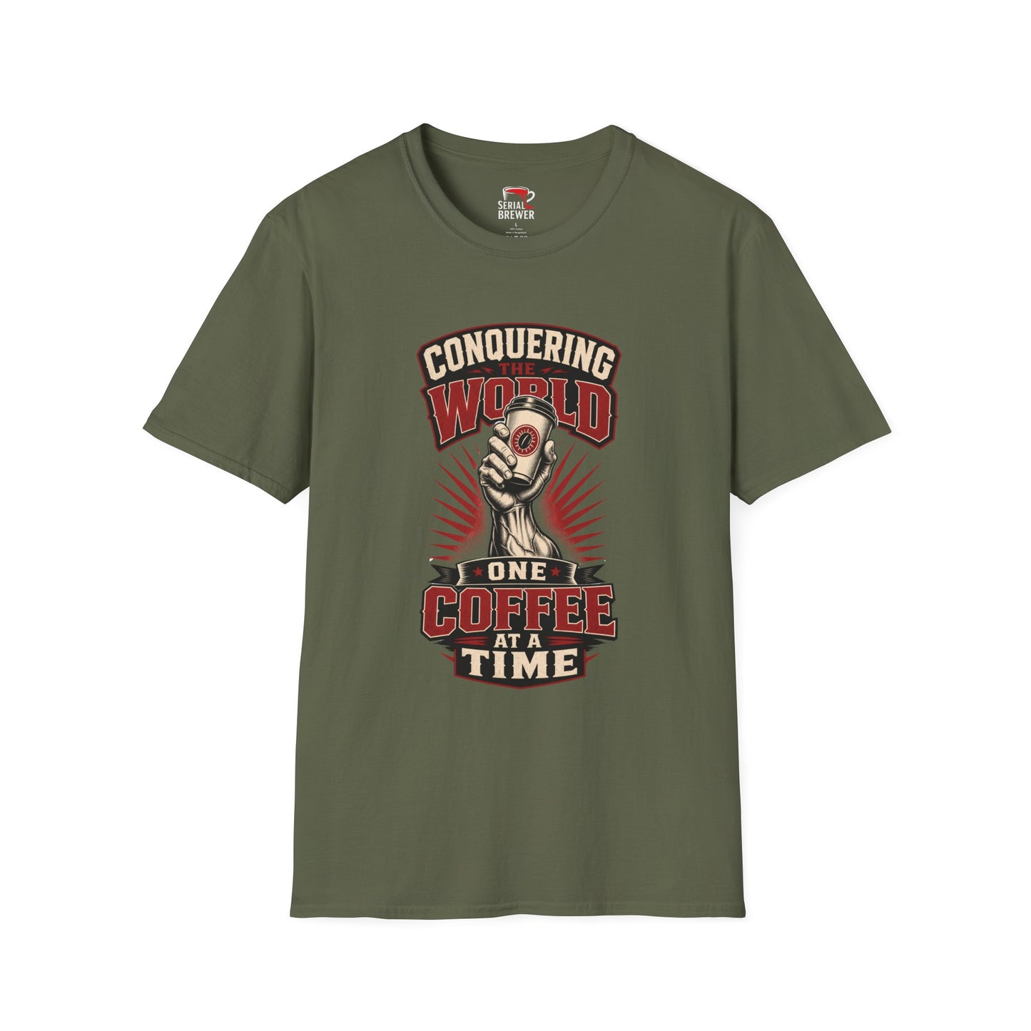 Conquering the World One Coffee at a Time T-Shirt