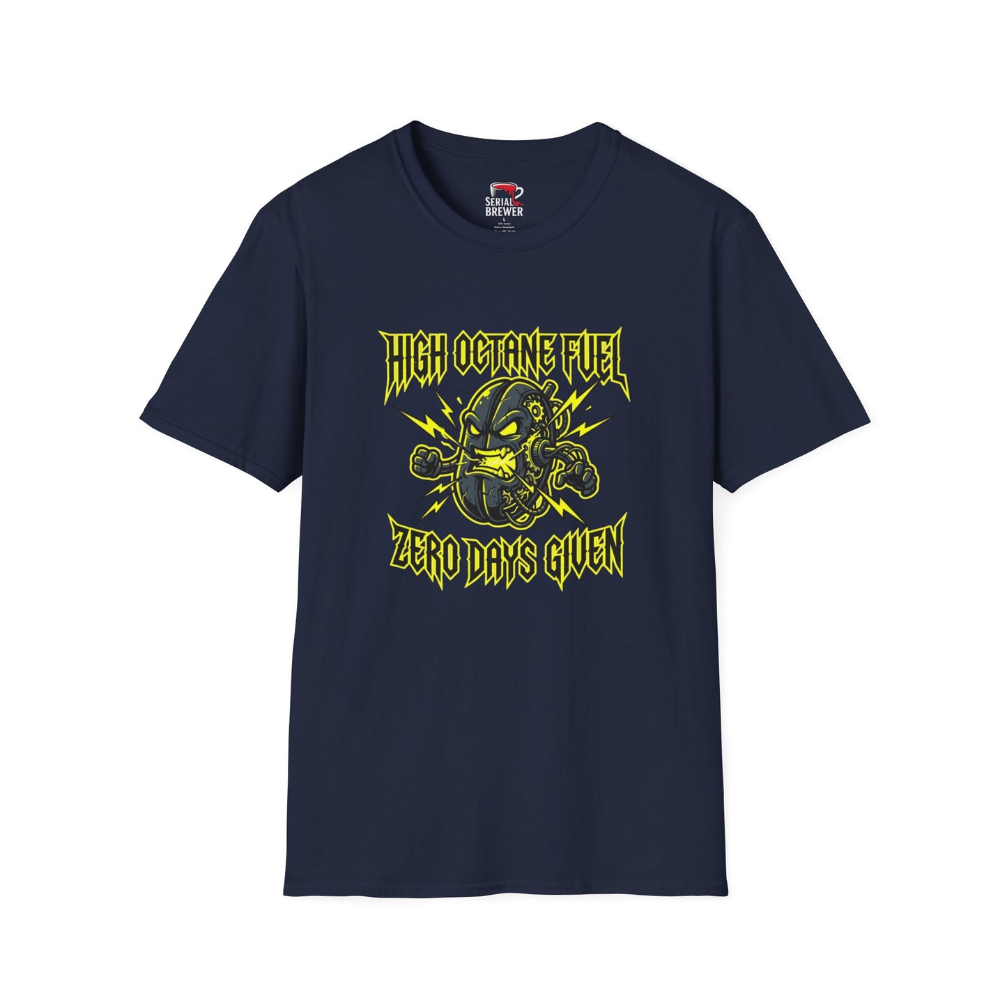 High Octane Fuel T-Shirt — 'Zero Days Given' Heavy Metal Graphic Tee