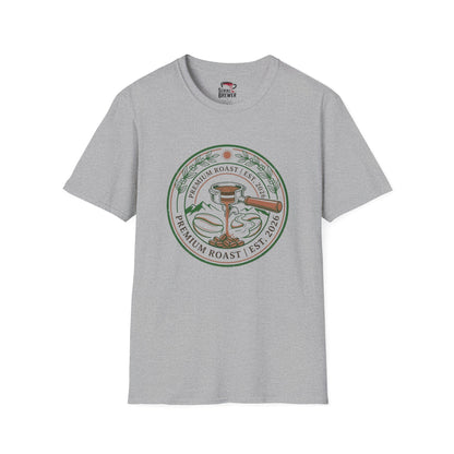 Coffee Roaster Logo T-Shirt — Premium Roast Est. 2016 Café Tee