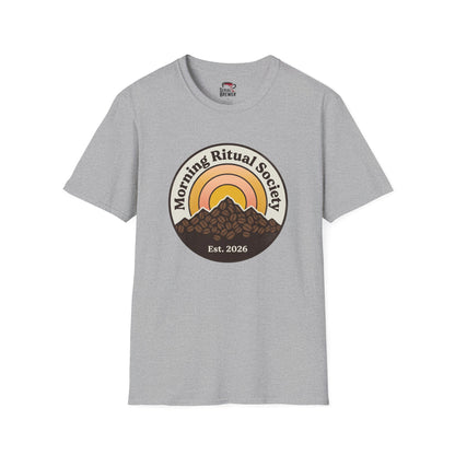 Morning Ritual Society T‑Shirt — Sunrise Coffee Club Tee