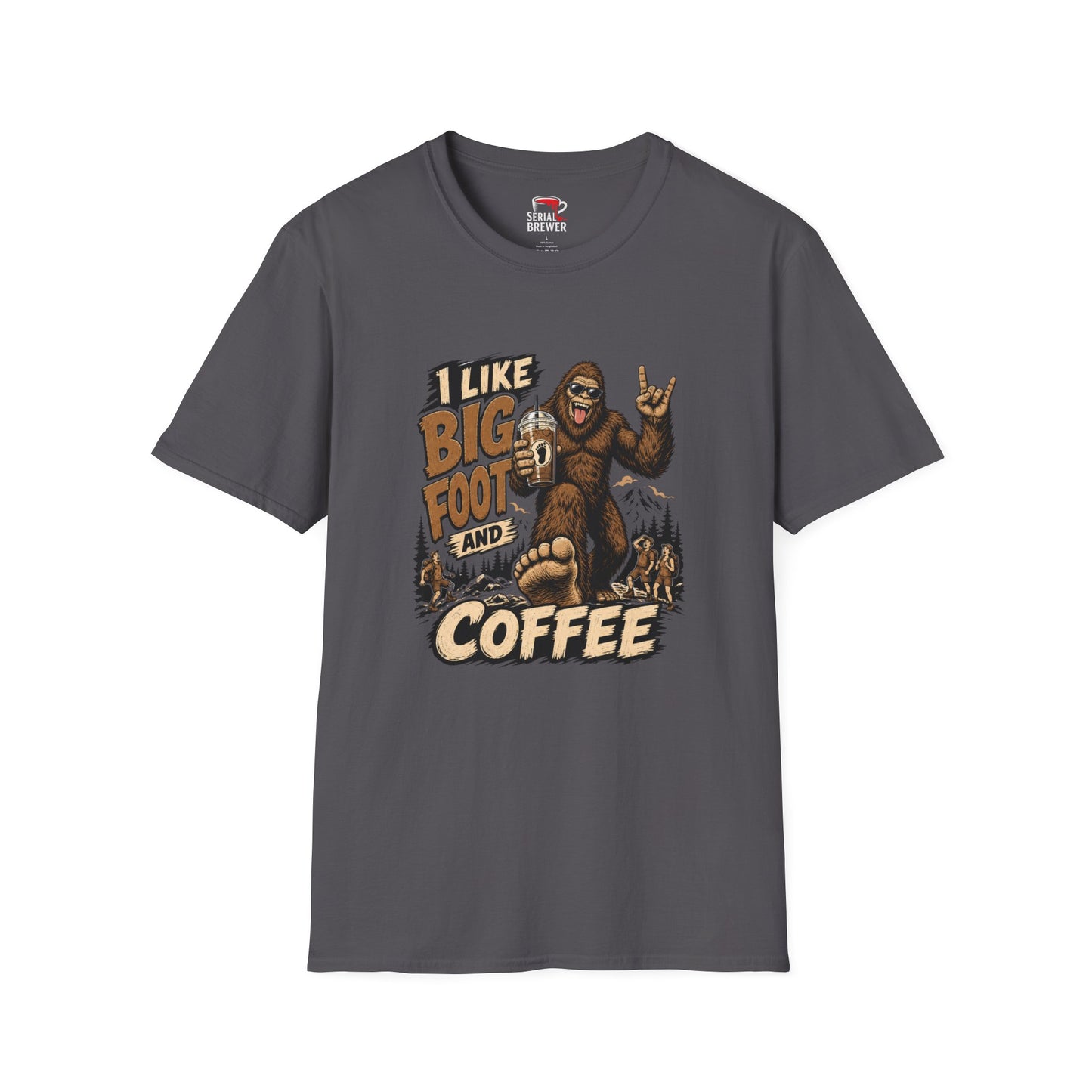 Bigfoot Coffee T-Shirt — I Like Bigfoot and Coffee Graphic Tee