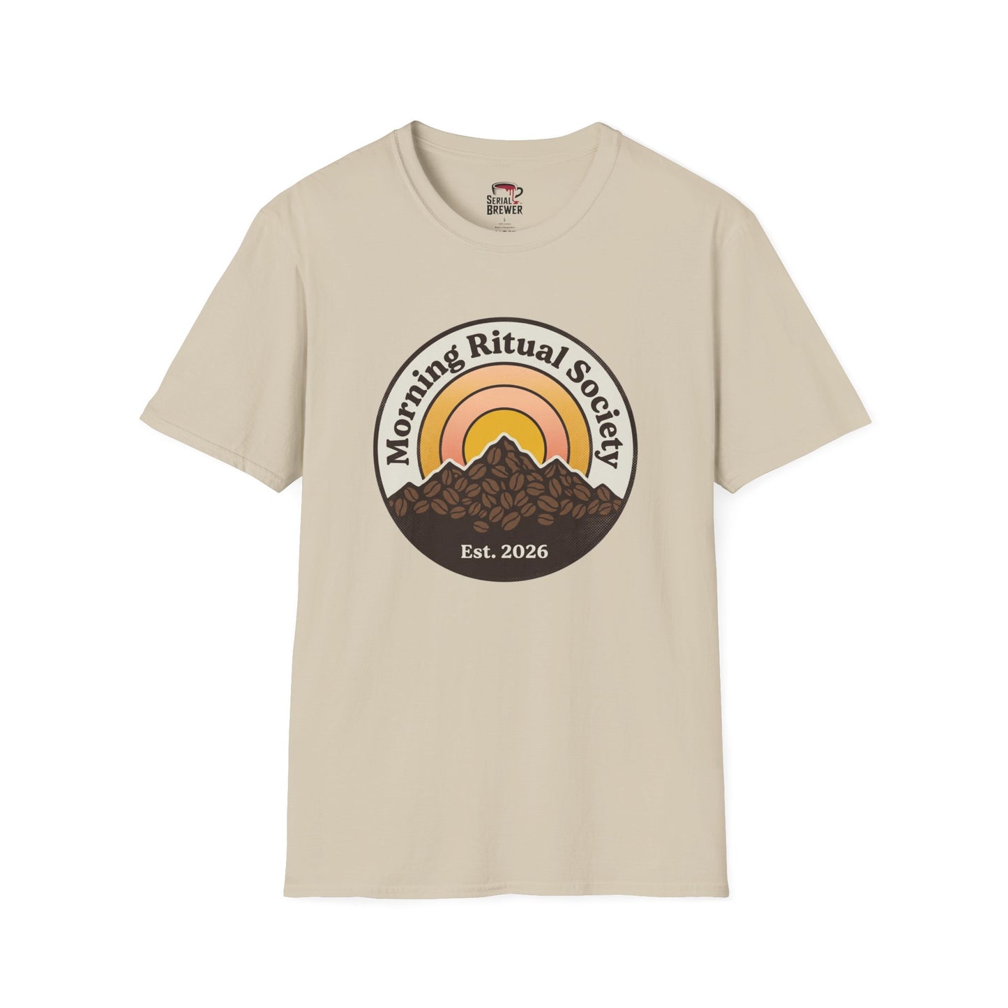 Morning Ritual Society T‑Shirt — Sunrise Coffee Club Tee