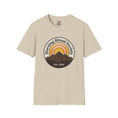 Morning Ritual Society T‑Shirt — Sunrise Coffee Club Tee