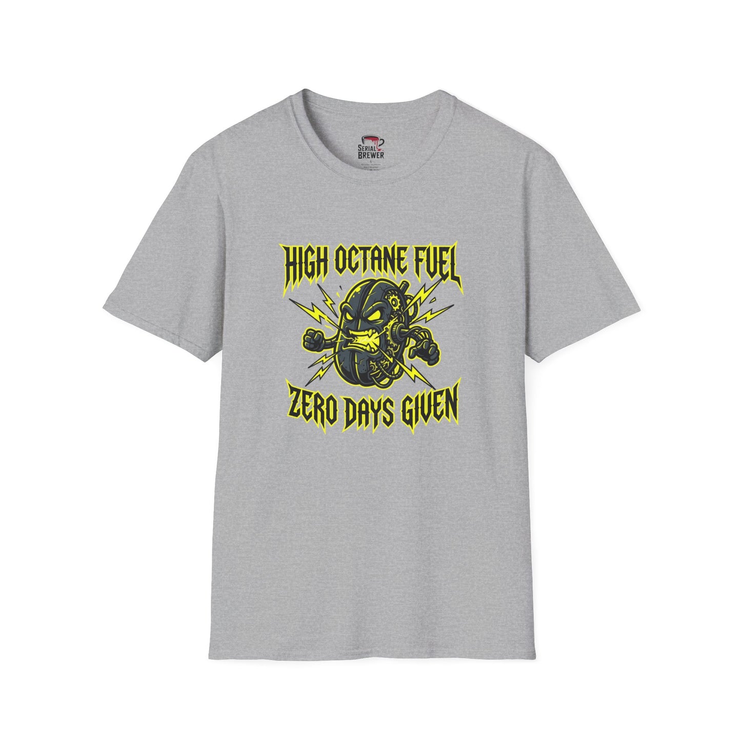 High Octane Fuel T-Shirt — 'Zero Days Given' Heavy Metal Graphic Tee