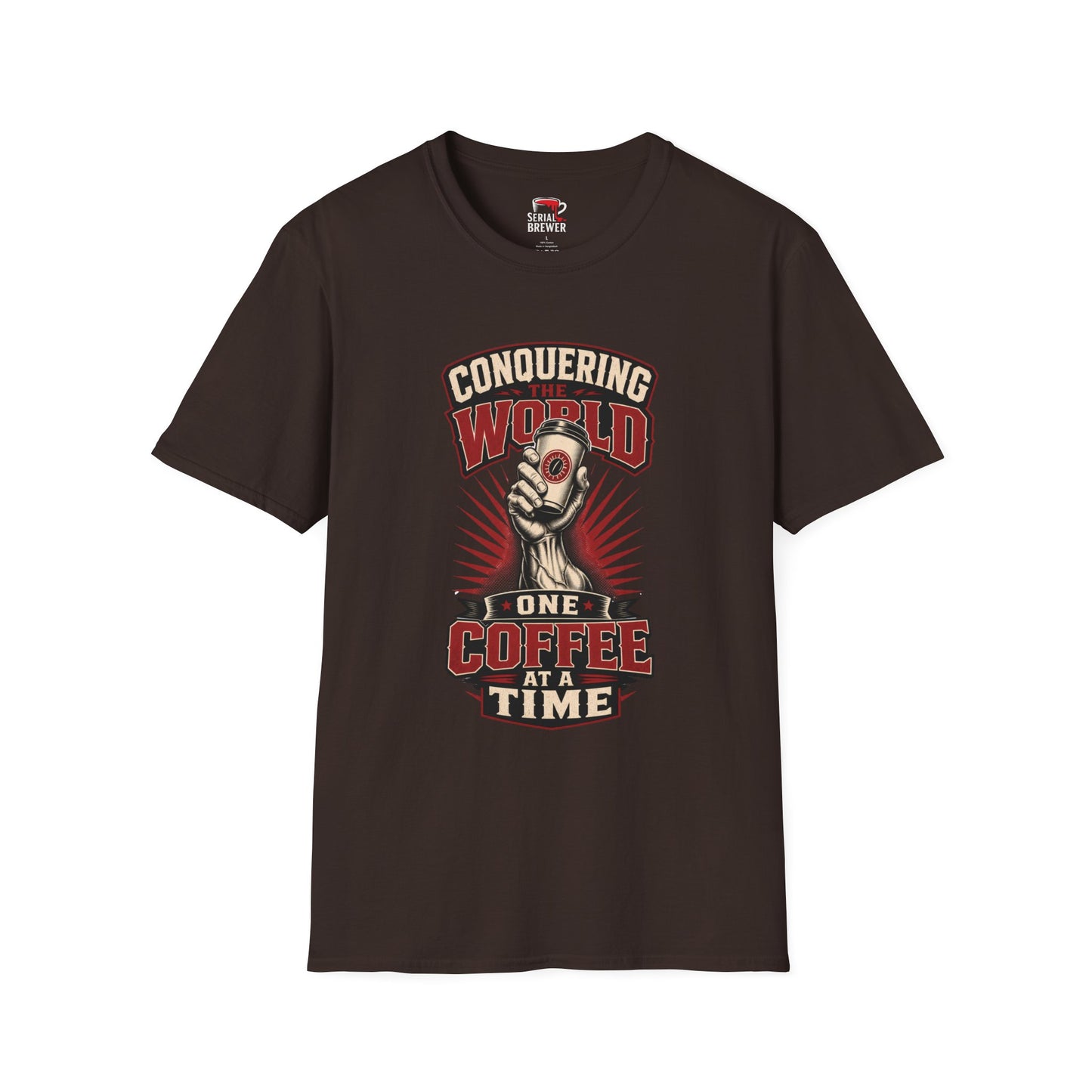 Conquering the World One Coffee at a Time T-Shirt