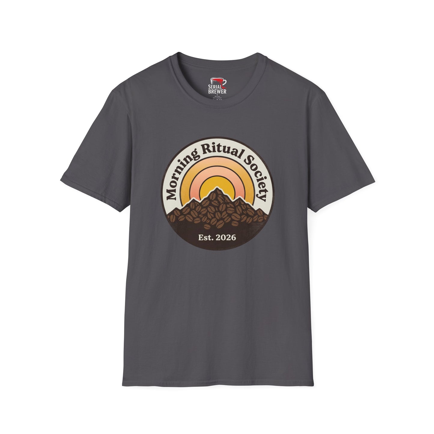 Morning Ritual Society T‑Shirt — Sunrise Coffee Club Tee