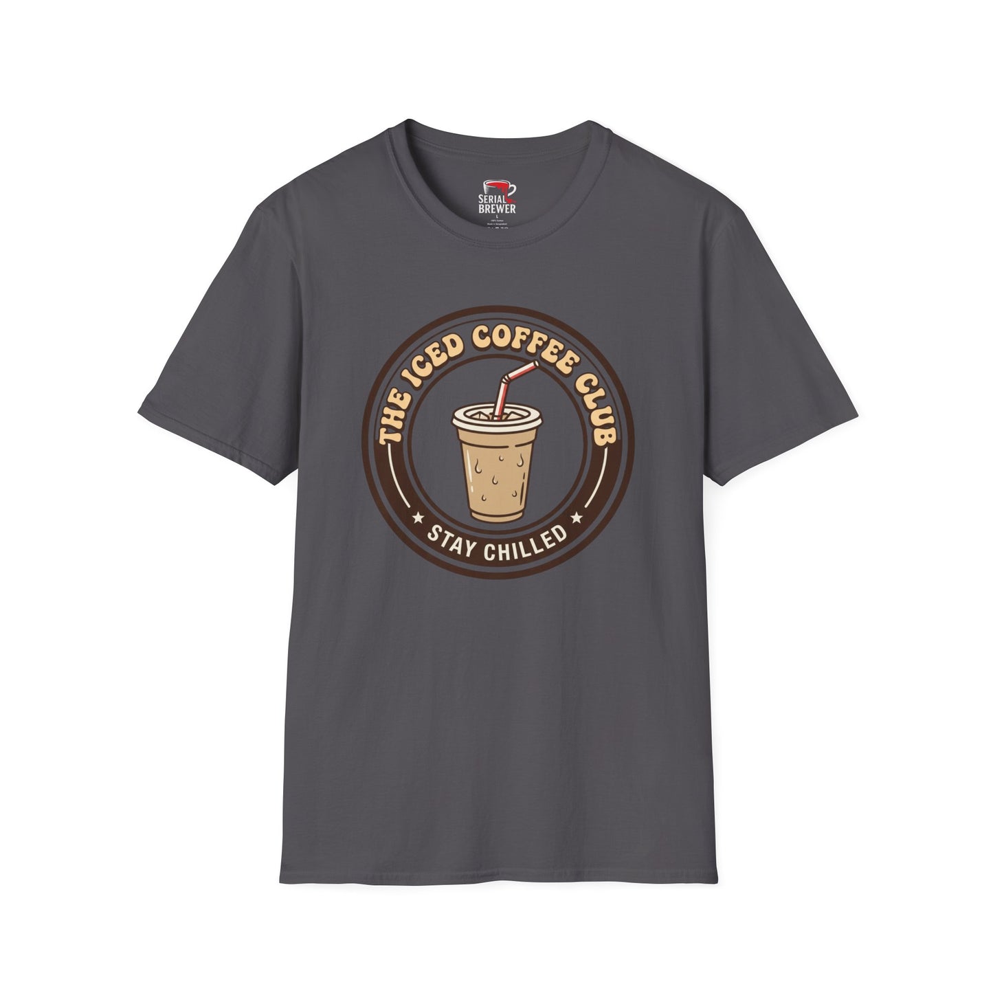 Iced Coffee Club T-Shirt — "Stay Chilled" Vintage Coffee Tee