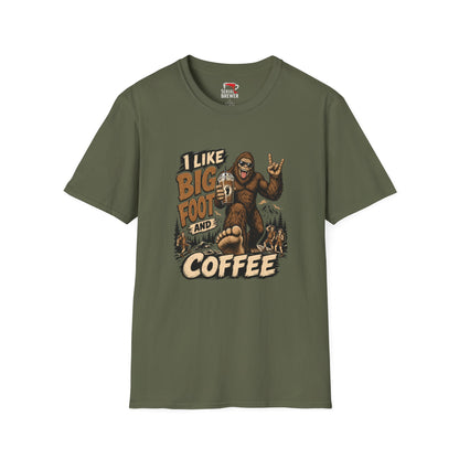Bigfoot Coffee T-Shirt — I Like Bigfoot and Coffee Graphic Tee