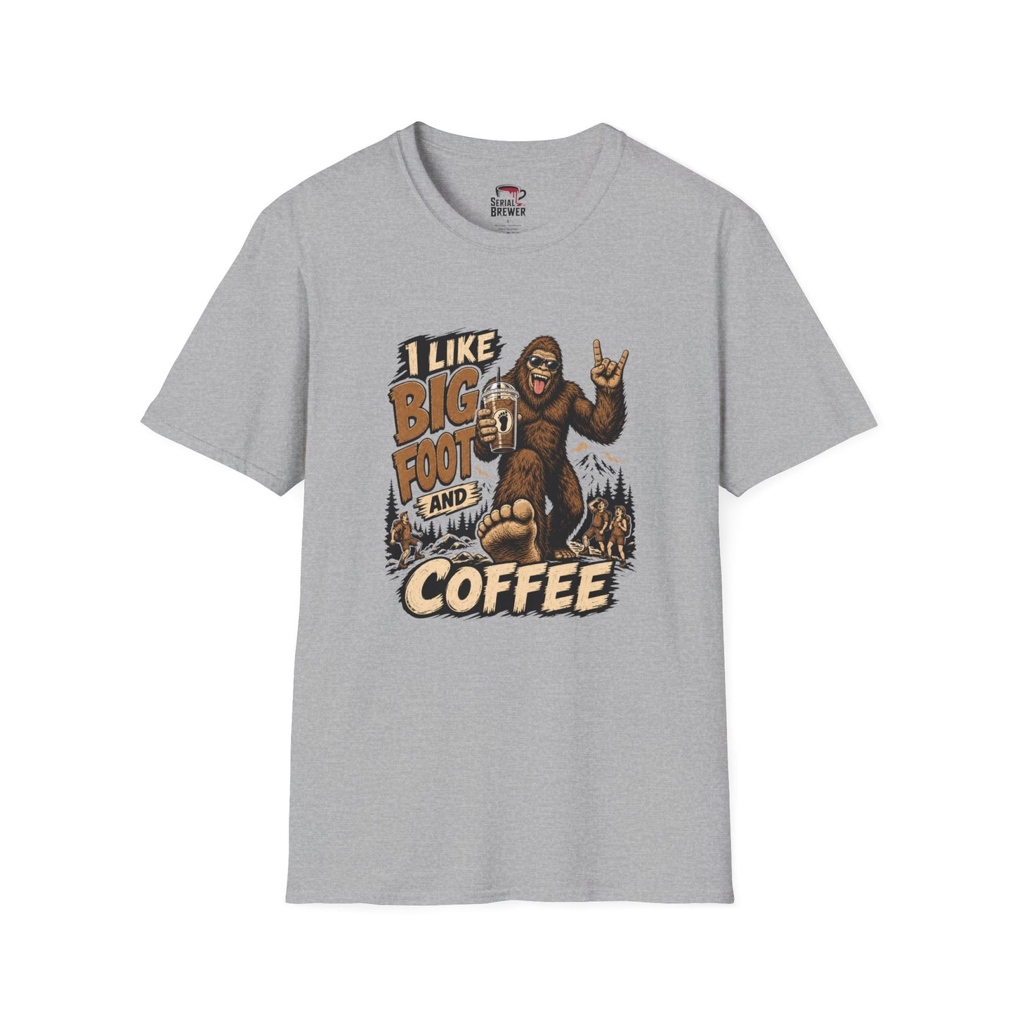 Bigfoot Coffee T-Shirt — I Like Bigfoot and Coffee Graphic Tee
