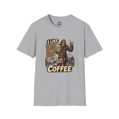 Bigfoot Coffee T-Shirt — I Like Bigfoot and Coffee Graphic Tee